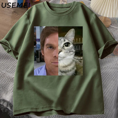 🩸 Dexter Morgan Cat T-shirts Funny